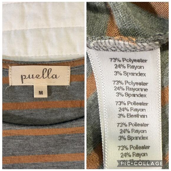 Anthropologie Puella Women's Striped Knit Swing Tops , size Medium - Picture 7 of 8